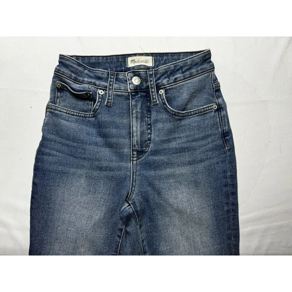 Madewell Women's‎ Mid-Rise Kick Out Blue Denim Jeans - Size 25 (25x24)*